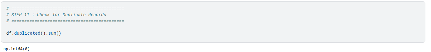 Duplicate validation